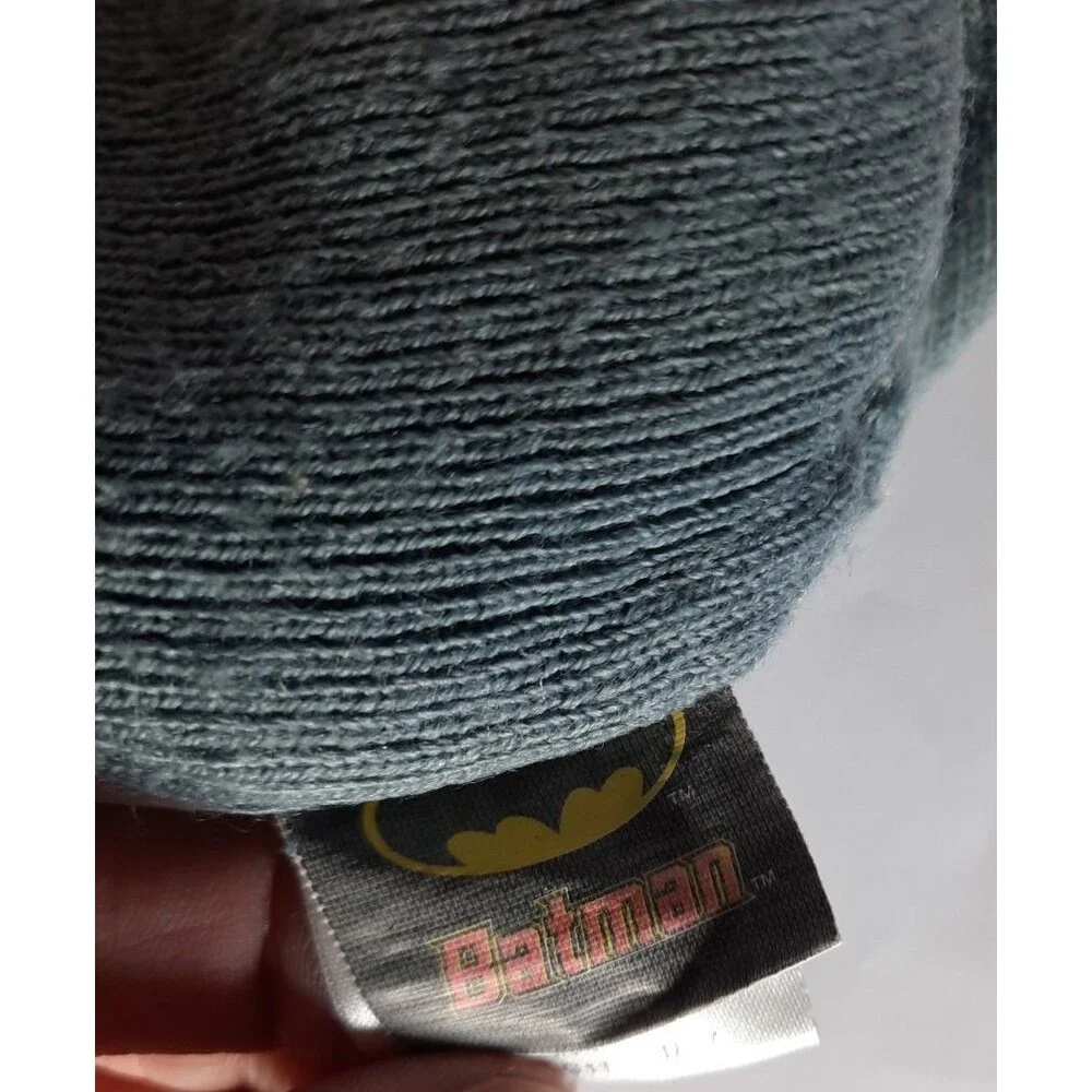 DC Comics Boys Batman  Mohawk Ear Flap Hat One size 4-5 years Black Gray Yellow